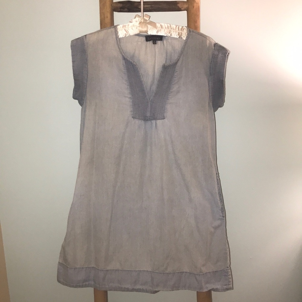 Denim light blue summer comfy dress